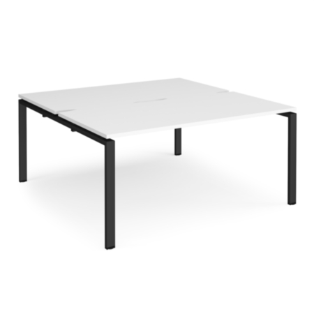 Adapt sliding top starter units back to back 1600mm x 1200mm - black frame, white top