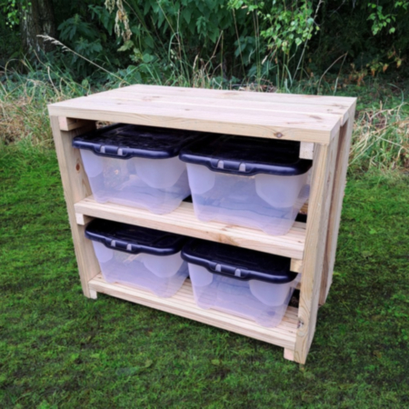 Early Years Storage Unit with 4 x Tubs