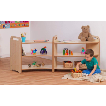 Millhouse Maple Sweeping Curved Storage Unit