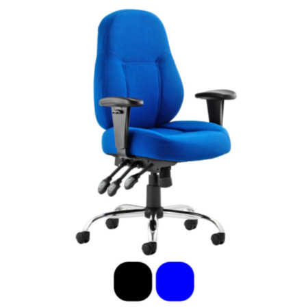 Storm Task Ergonomic Office Operator Chair Fabric &amp; Arms