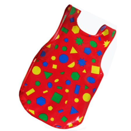 Early Years Patterned PVC Coated Cotton Tabard- Pack of 4 
