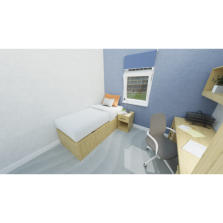 Stanford Student Accommodation Wooden Bed Frame
