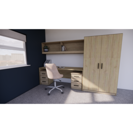 Stanford Student Accommodation Wooden Wardrobe