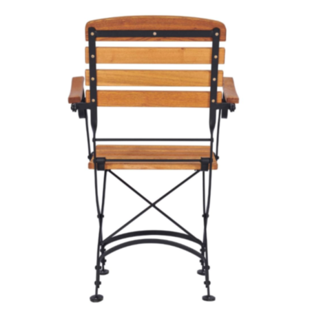 Terras Folding Wooden Cafe Bistro Armchair