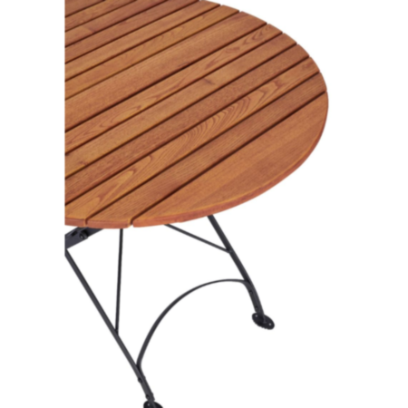 Terras Round Wooden Outdoor Folding Cafe Bistro Table
