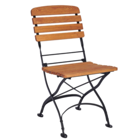 Terras Folding Wooden Cafe Bistro Side Chair