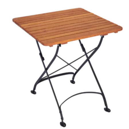 Terras Square Wooden Outdoor Folding Bistro Table