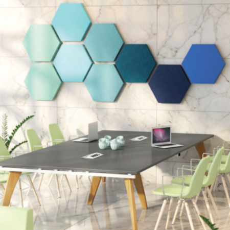 Piano Hexagon Acoustic Wall Tiles
