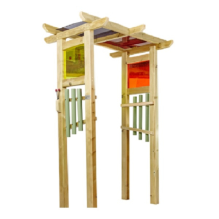 Outdoor Playground Sensory Wooden Light and Sound Archway