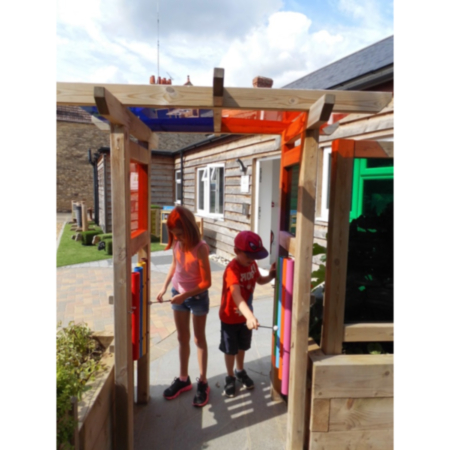 Outdoor Playground Sensory Wooden Light and Sound Archway
