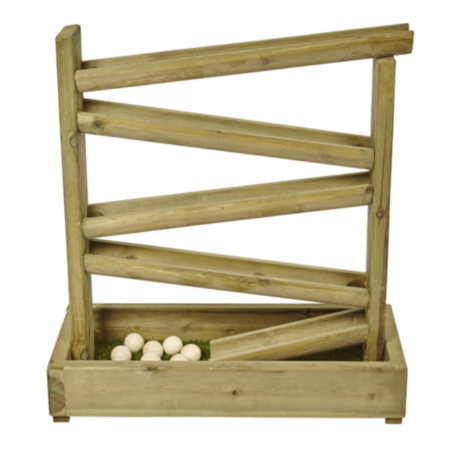 Outdoor Playground Wooden Play Ball Drop Tower