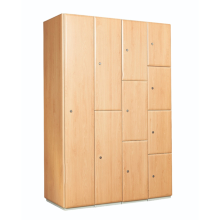 Full Height Timber Door Lockers with Soft Close Hinges 