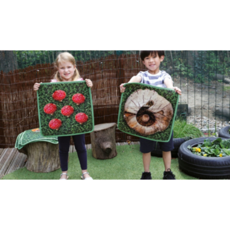 Woodland Counting Indoor and Outdoor Mini Placement Carpets with FREE Holdall