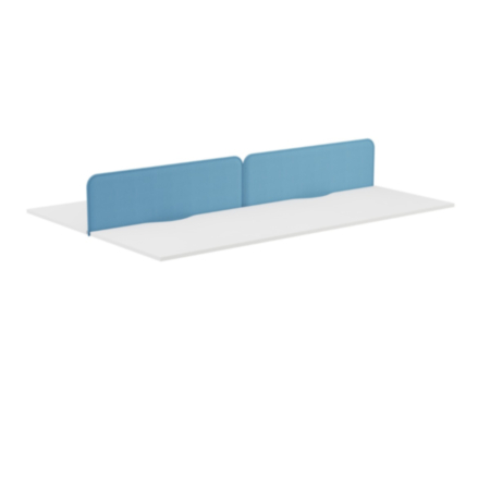 Contempo Rounded Edges Desk Screen - 1200W X 380H 