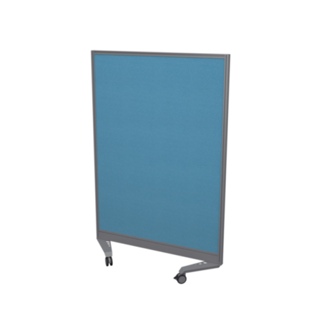 Mobile Type 1 Single Toolrail Screen Silver Frame - 1000W X 1500H Band 1