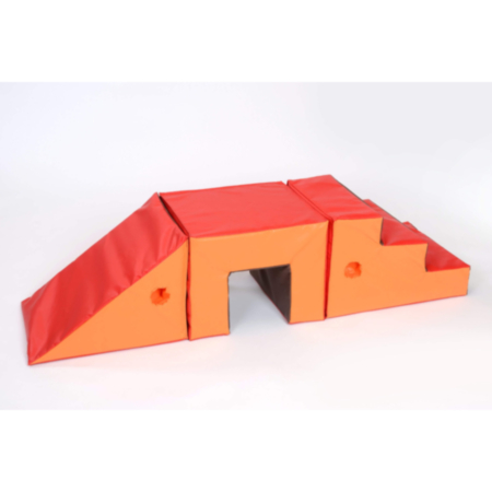 Early Years 3 Piece Soft Play Steps, Tunnel and Slide