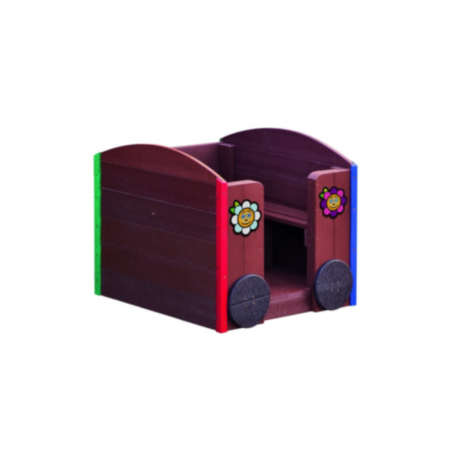 Outdoor Recycled Plastic Train Seating Carriage