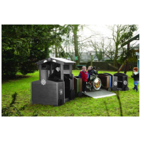 Outdoor Playground Recycled Plastic Train Carriage