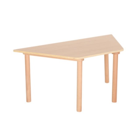 Natural Beechwood Trapezoidal Classroom Table