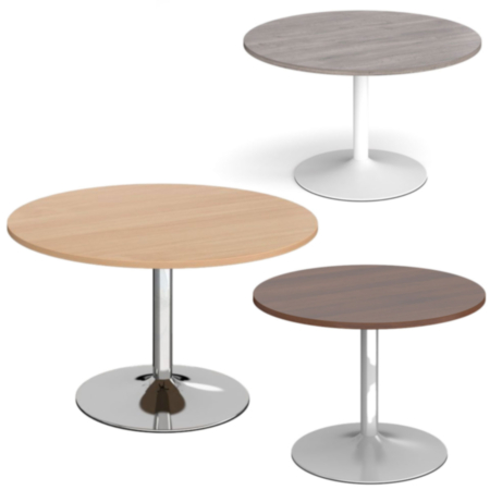 Trumpet Base Circular Office Boardroom Table