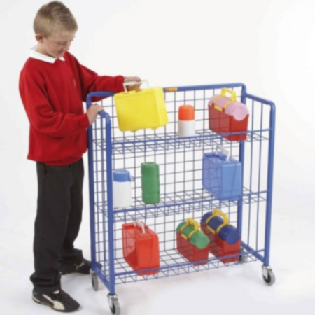 Sturdy 4 Wheel Lunch Box Trolley