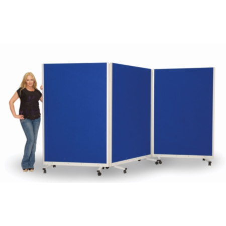 Mobile Tri Presentation Screens and Double Sided Room Divider