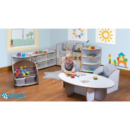 Mini Range Early Years Wooden Circular Table Grey