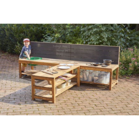 Early Years Forest School T Shape KS1 Outdoor Workstation