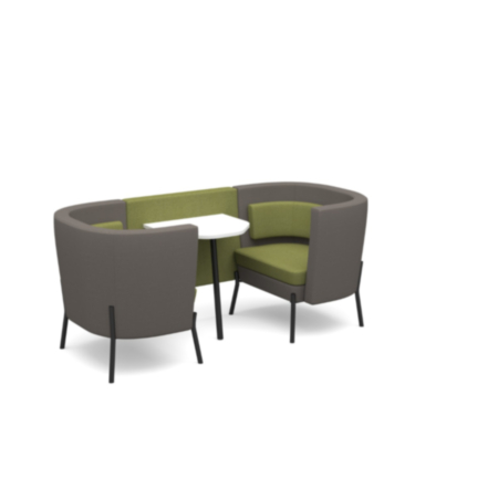 Tilly 2 Seater Low Back Breakout Meeting Pod with Table 