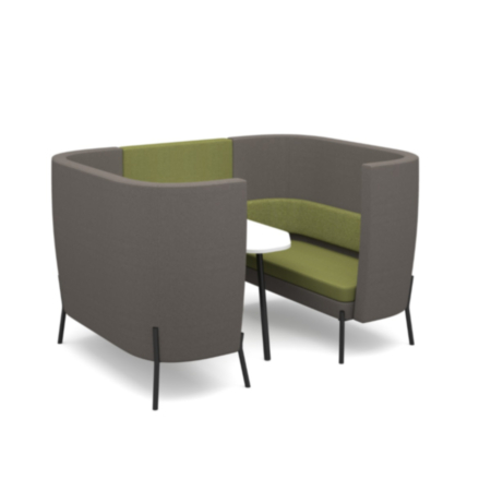 Tilly 4 Seater High Back Breakout Meeting Pod with Table 