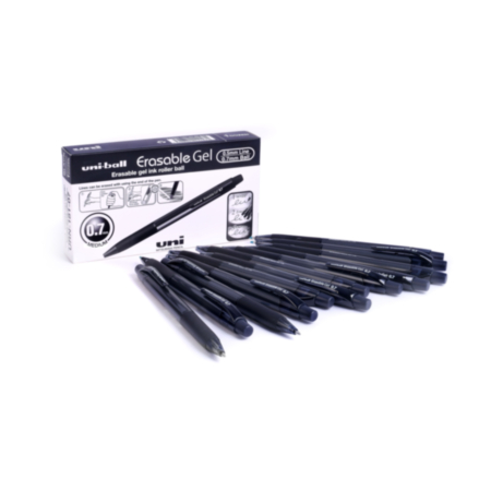 Uni-Ball Eras Gel Clicker Blk Pack 12