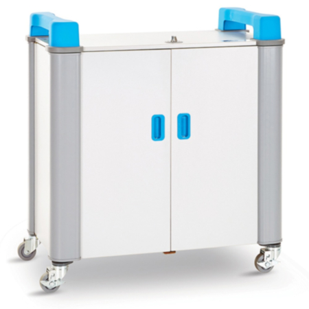 LapCabby 32H Laptop Storage &amp; Charging Trolley- Blue