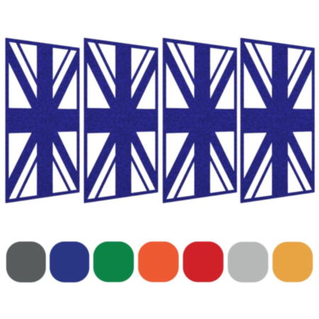Piano Chords Acoustic Patterned Hanging Partition Screens with Wires And Hooks Union - 4 Pack