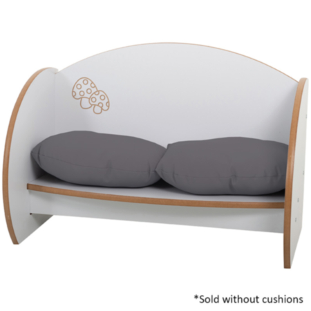 Mini Range Children&#039;s Wooden Reading Bench Seat without Cushions