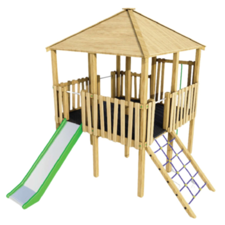 Children&#039;s Outdoor Adventure Playground Commercial Climbing Frame (Maple)