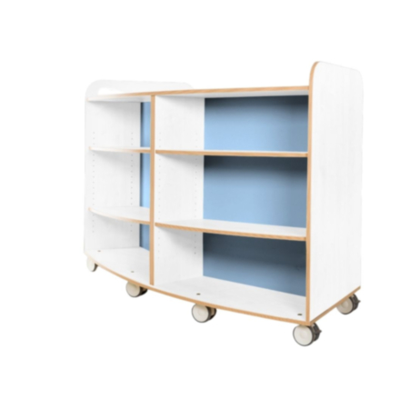 Kubbyclass 1000mm High Polar Curved Library Bookcase