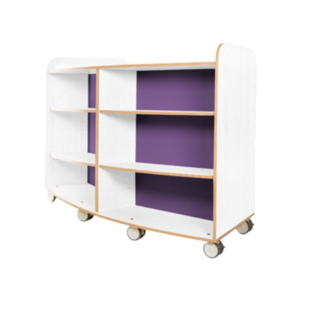 Kubbyclass 1000mm High Polar Curved Library Bookcase