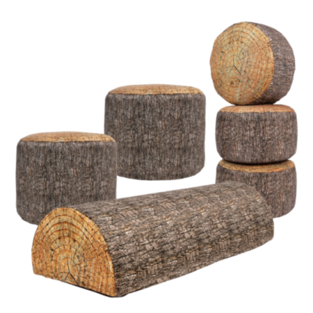 Children&#039;s Tree Trunk Soft Seating Bundle 