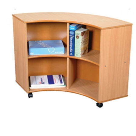 Early Years Curved Outwards Library Bookcase