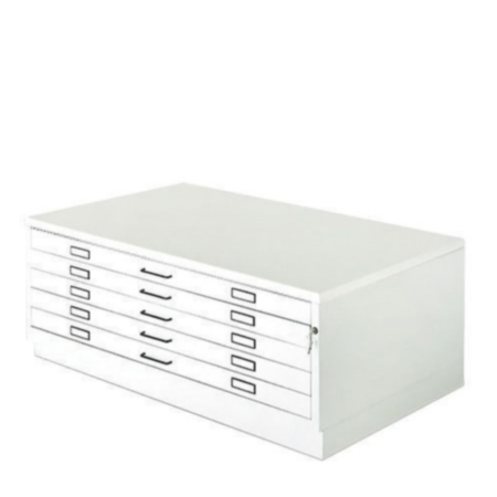 A0 Milano Plan Chest - WHITE