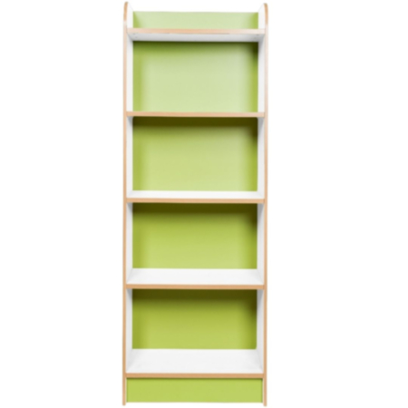 Kubbyclass Polar White 2000mm Slimline Library Bookcase
