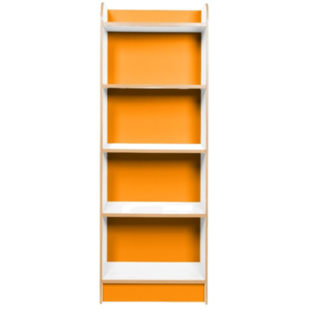 Kubbyclass Polar White 2000mm Slimline Library Bookcase