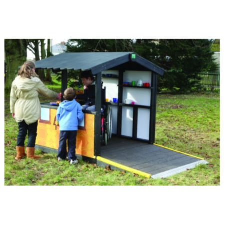 Outdoor SEN Recycled Plastic Role Play Village Shop with Wheelchair Ramp