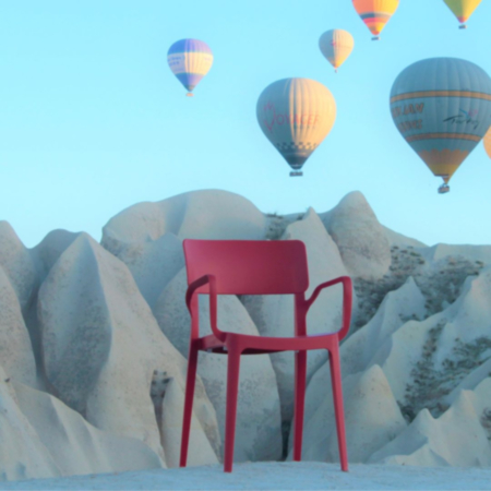 Vivo Polypropylene Cafe Bistro Arm Chair