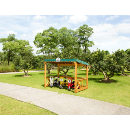 Wisdom Outdoor Playground Role Play Parking Shelter