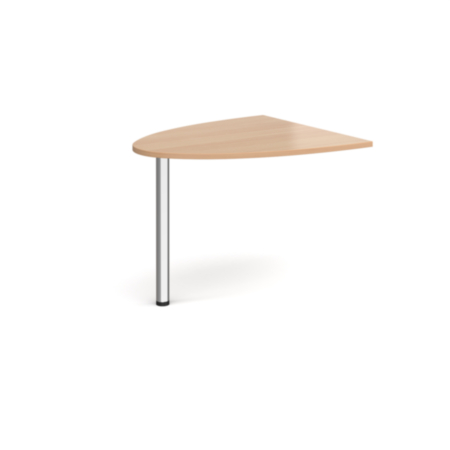 Reception Unit D-End Extension - 1000x888mm - Beech