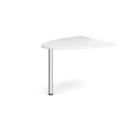 Reception Unit D-End Extension - 1000x888mm - White