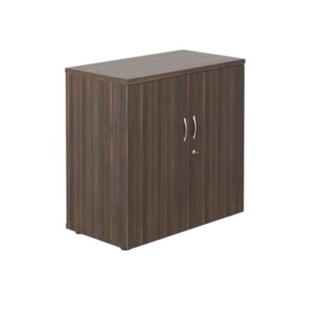 Multi-Purpose Dark Walnut Wooden Cupboard with 2 Shelves – 800mm
