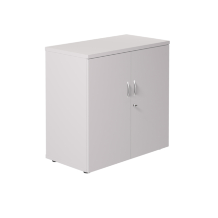 Multi-Purpose White Wooden Cupboard with 2 Shelves – 800mm