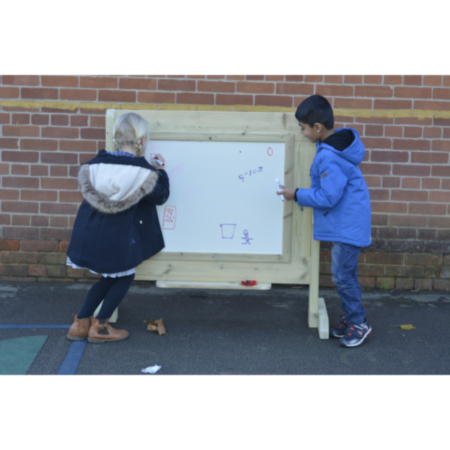 Children&#039;s Wooden Outdoor Freestanding Whiteboard